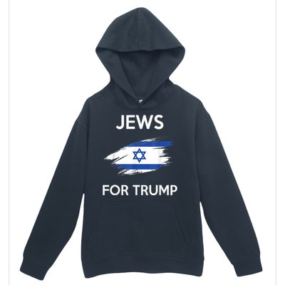 Jews For Trump Jew Support Trump Urban Pullover Hoodie