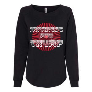 Japanese For Trump Japanese Donald Trump Supporters Womens California Wash Sweatshirt