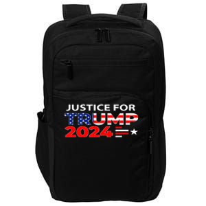 Justice For Trump Donald Trump 2024 Impact Tech Backpack