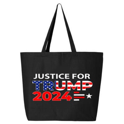 Justice For Trump Donald Trump 2024 25L Jumbo Tote