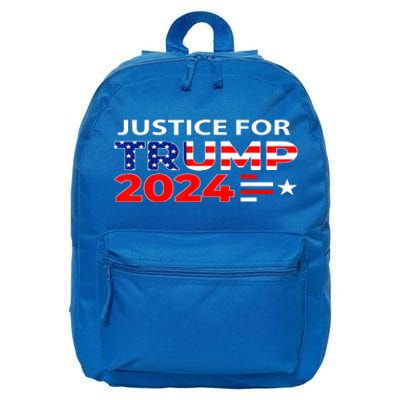 Justice For Trump Donald Trump 2024 16 in Basic Backpack