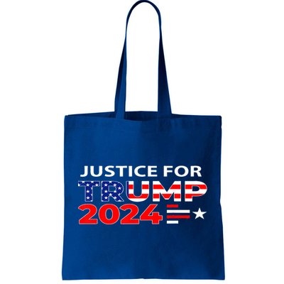 Justice For Trump Donald Trump 2024 Tote Bag