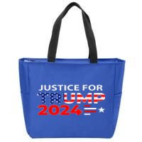 Justice For Trump Donald Trump 2024 Zip Tote Bag