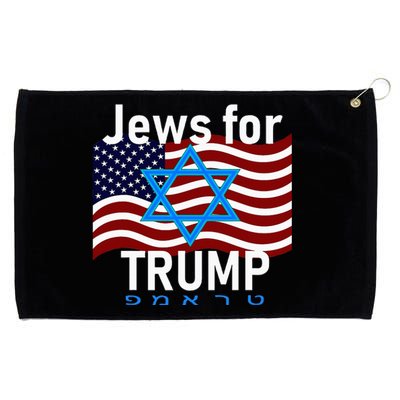 Jews For Trump American Flag Star Of David Hebrew Supporter Grommeted Golf Towel