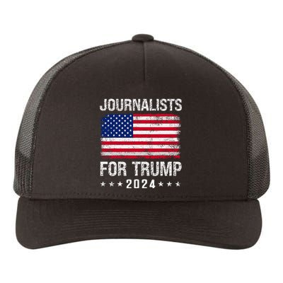 Journalists For Trump 2024 Yupoong Adult 5-Panel Trucker Hat