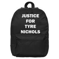 Justice For Tyre Nichols 16 in Basic Backpack