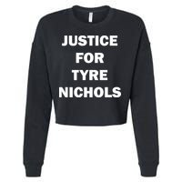 Justice For Tyre Nichols Cropped Pullover Crew