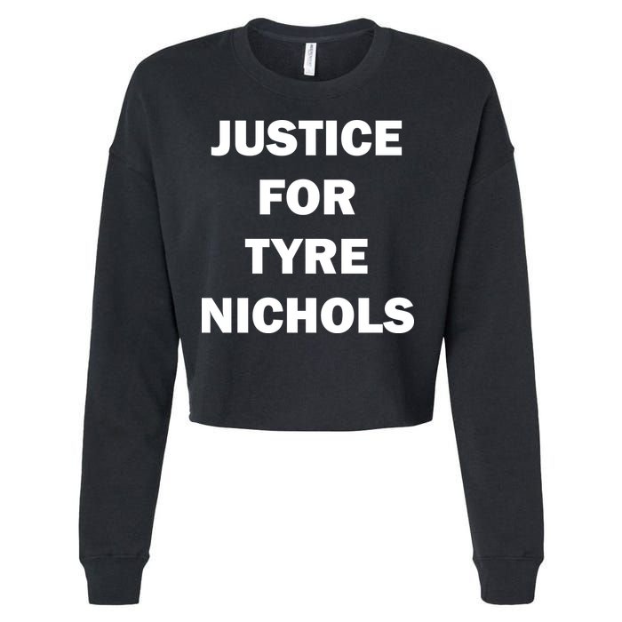 Justice For Tyre Nichols Cropped Pullover Crew