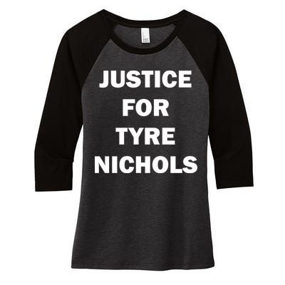 Justice For Tyre Nichols Women's Tri-Blend 3/4-Sleeve Raglan Shirt