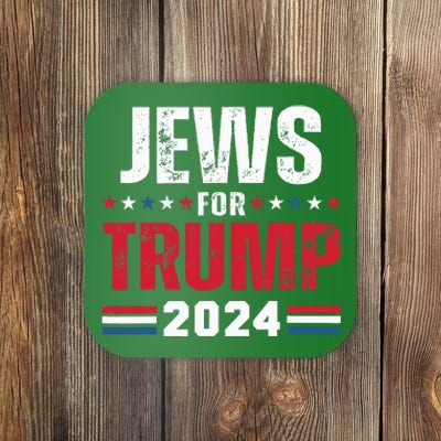 Jews For Trump 2024 American Flag Coaster