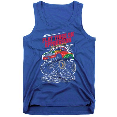 Junenth Flat Tires On Oppression Monster Vehicle Truck Meaningful Gift Tank Top