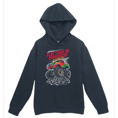 Junenth Flat Tires On Oppression Monster Vehicle Truck Meaningful Gift Urban Pullover Hoodie