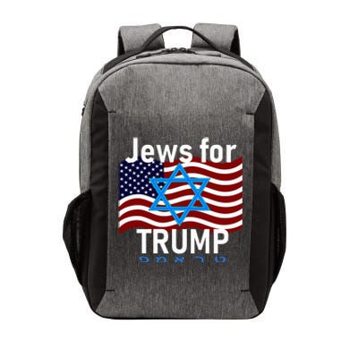 Jews For Trump American Flag Star Of David Hebrew Vector Backpack