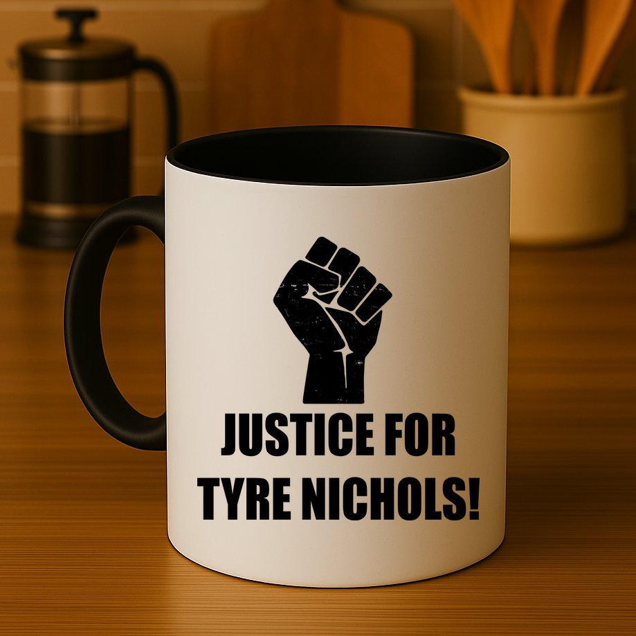 Justice For Tyre Nichols Protest Fist Mug
