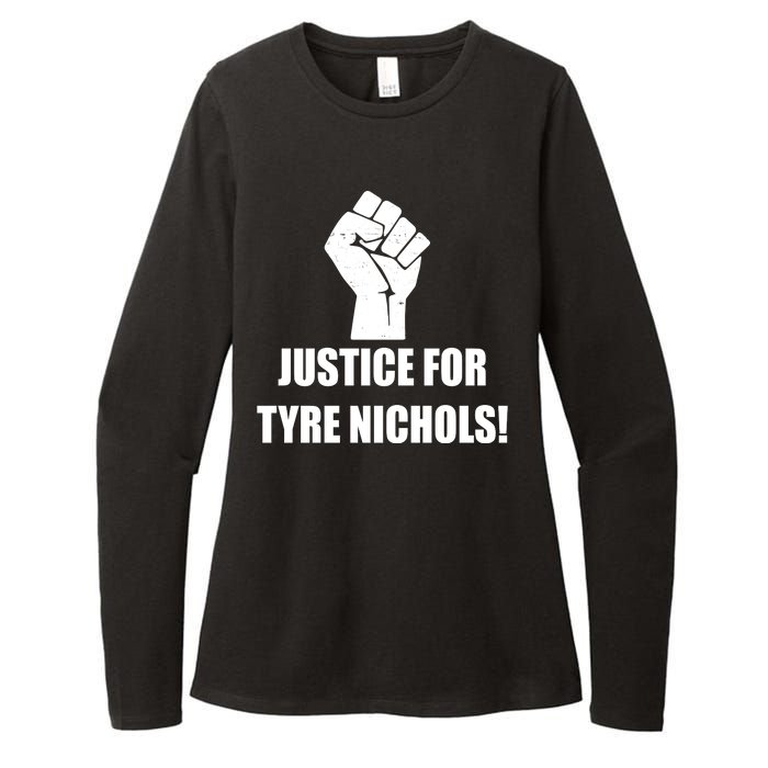 Justice For Tyre Nichols Protest Fist Womens CVC Long Sleeve Shirt