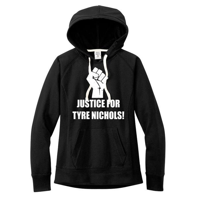 Justice For Tyre Nichols Protest Fist Women's Fleece Hoodie