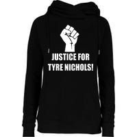 Justice For Tyre Nichols Protest Fist Womens Funnel Neck Pullover Hood