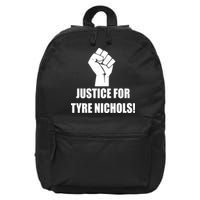 Justice For Tyre Nichols Protest Fist 16 in Basic Backpack