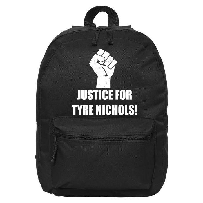 Justice For Tyre Nichols Protest Fist 16 in Basic Backpack