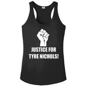 Justice For Tyre Nichols Protest Fist Ladies PosiCharge Competitor Racerback Tank