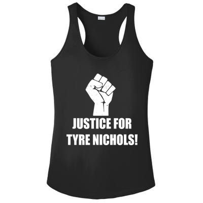 Justice For Tyre Nichols Protest Fist Ladies PosiCharge Competitor Racerback Tank