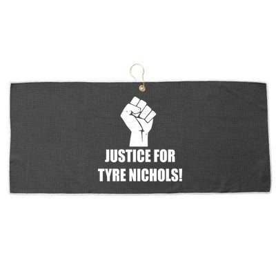 Justice For Tyre Nichols Protest Fist Large Microfiber Waffle Golf Towel
