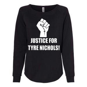 Justice For Tyre Nichols Protest Fist Womens California Wash Sweatshirt