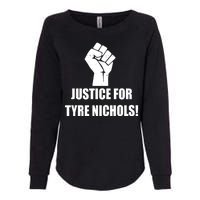 Justice For Tyre Nichols Protest Fist Womens California Wash Sweatshirt