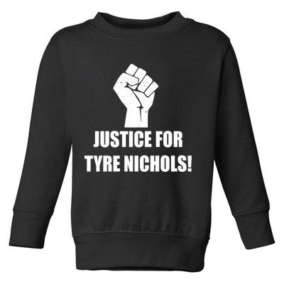 Justice For Tyre Nichols Protest Fist Toddler Sweatshirt
