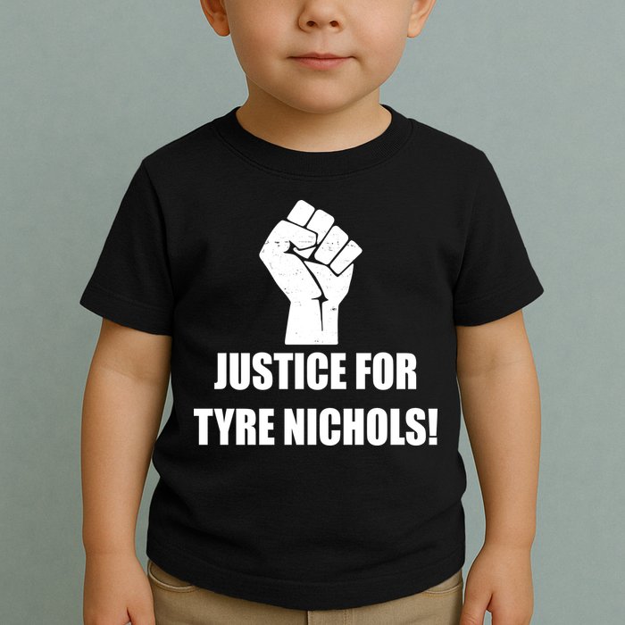 Justice For Tyre Nichols Protest Fist Toddler T-Shirt