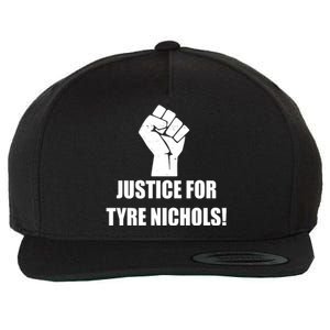 Justice For Tyre Nichols Protest Fist Wool Snapback Cap