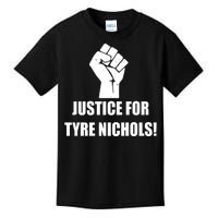 Justice For Tyre Nichols Protest Fist Kids T-Shirt