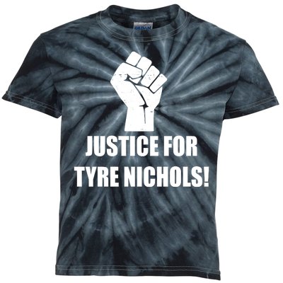 Justice For Tyre Nichols Protest Fist Kids Tie-Dye T-Shirt