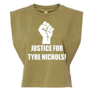 Justice For Tyre Nichols Protest Fist Garment-Dyed Women's Muscle Tee