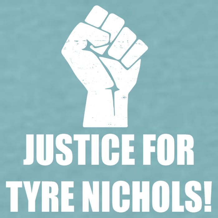 Justice For Tyre Nichols Protest Fist Sueded Cloud Jersey T-Shirt