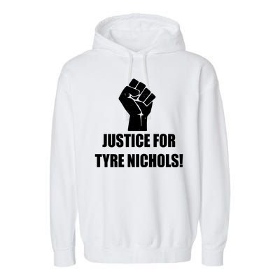 Justice For Tyre Nichols Protest Fist Garment-Dyed Fleece Hoodie