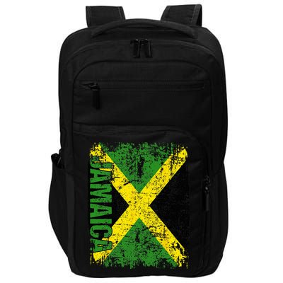JAMAICA Flag Vintage Distressed JAMAICA Impact Tech Backpack