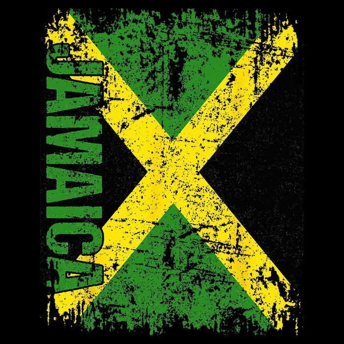 JAMAICA Flag Vintage Distressed JAMAICA Flatbill Hat