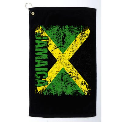 JAMAICA Flag Vintage Distressed JAMAICA Golf Towel