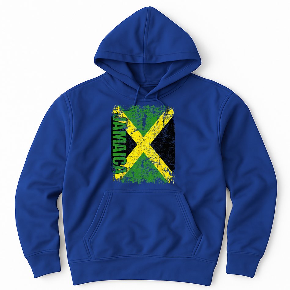 JAMAICA Flag Vintage Distressed JAMAICA Hoodie
