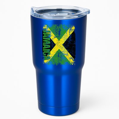 JAMAICA Flag Vintage Distressed JAMAICA Tumbler