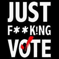 Just Fucking Vote Funny Sayings Backpack