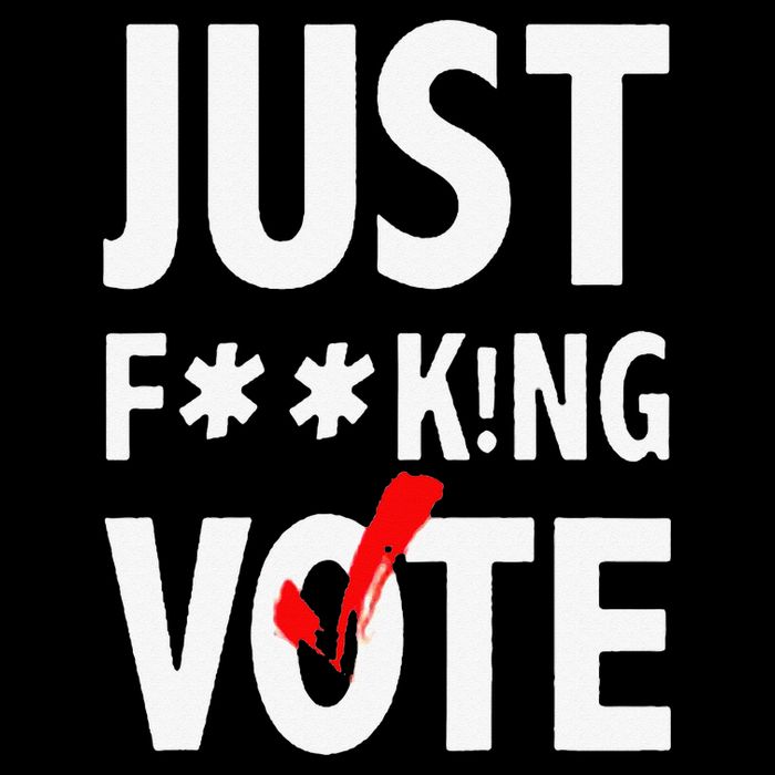 Just Fucking Vote Funny Sayings Backpack