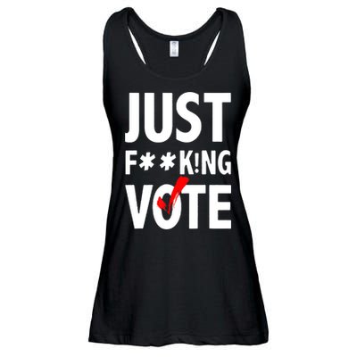 Just Fucking Vote Ladies Essential Flowy Tank