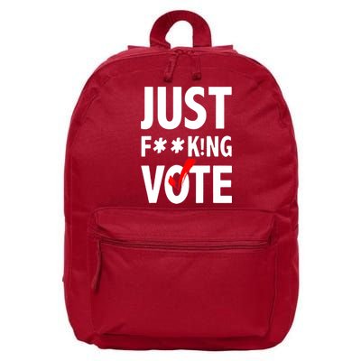Just Fucking Vote 16 in Basic Backpack