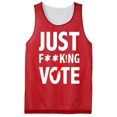 Just Fucking Vote Mesh Reversible Basketball Jersey Tank