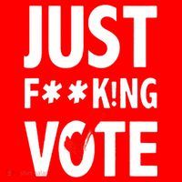 Just Fucking Vote Poster