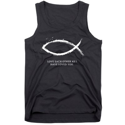 Jesus, Fish With Bible Quotes For Christians Tank Top