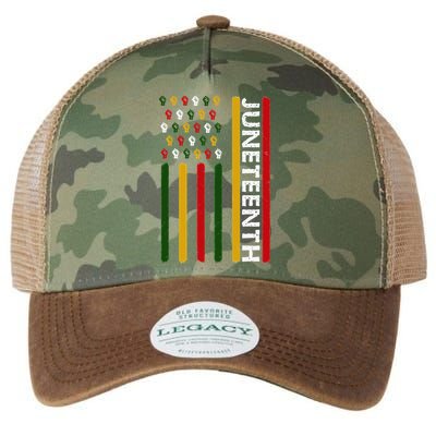 Juneteenth Flag With Fists Legacy Tie Dye Trucker Hat