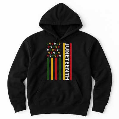 Juneteenth Flag With Fists Hoodie
